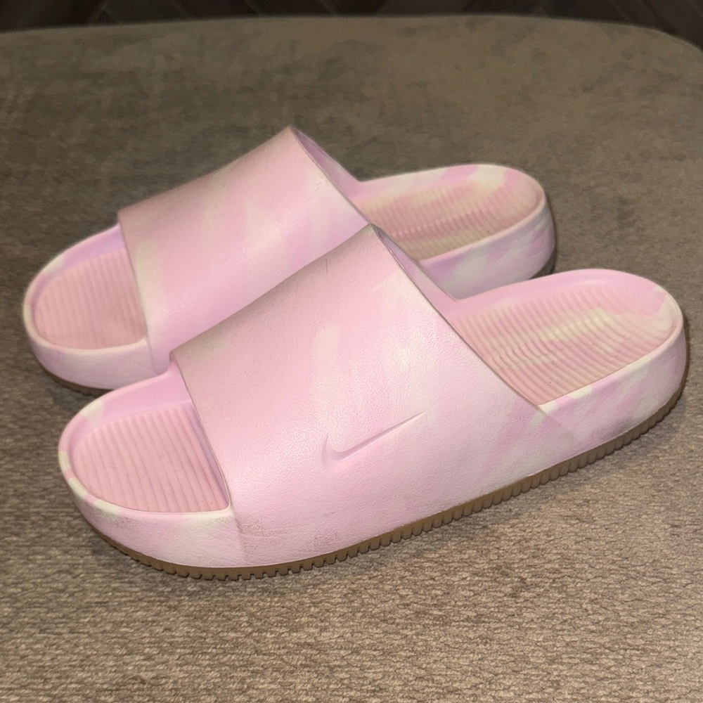 Nike Women’s Pastel Pink Tie-Dye Slide Sandals